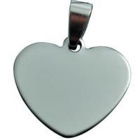 Виріб Адресники для тварин Серце сріблясте